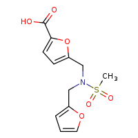5-{[N-(furan-2-ylmethyl)methanesulfonamido]methyl}furan-2-carboxylic acid