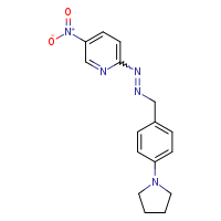 5-nitro-2-(2-{[4-(pyrrolidin-1-yl)phenyl]methyl}diazen-1-yl)pyridine