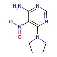 5-nitro-6-(pyrrolidin-1-yl)pyrimidin-4-amine