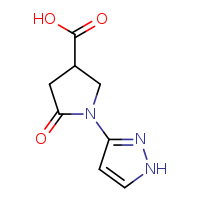 5-oxo-1-(1H-pyrazol-3-yl)pyrrolidine-3-carboxylic acid