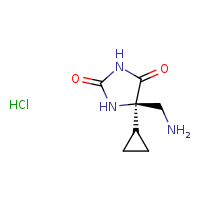 (5R)-5-(aminomethyl)-5-cyclopropylimidazolidine-2,4-dione hydrochloride