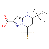 5-tert-butyl-7-(trifluoromethyl)-4H,5H,6H,7H-pyrazolo[1,5-a]pyrimidine-2-carboxylic acid