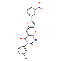 (5Z)-1-(3-bromophenyl)-5-{[5-(3-nitrophenyl)furan-2-yl]methylidene}-1,3-diazinane-2,4,6-trione