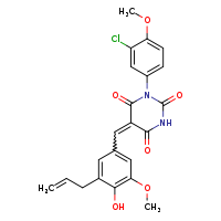 (5Z)-1-(3-chloro-4-methoxyphenyl)-5-{[4-hydroxy-3-methoxy-5-(prop-2-en-1-yl)phenyl]methylidene}-1,3-diazinane-2,4,6-trione