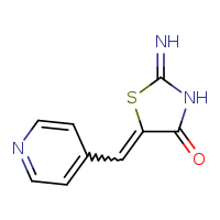 (5Z)-2-imino-5-(pyridin-4-ylmethylidene)-1,3-thiazolidin-4-one