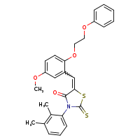 (5Z)-3-(2,3-dimethylphenyl)-5-{[5-methoxy-2-(2-phenoxyethoxy)phenyl]methylidene}-2-sulfanylidene-1,3-thiazolidin-4-one