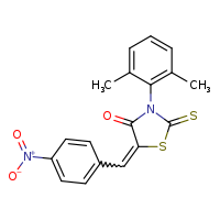 (5Z)-3-(2,6-dimethylphenyl)-5-[(4-nitrophenyl)methylidene]-2-sulfanylidene-1,3-thiazolidin-4-one