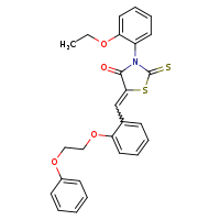 (5Z)-3-(2-ethoxyphenyl)-5-{[2-(2-phenoxyethoxy)phenyl]methylidene}-2-sulfanylidene-1,3-thiazolidin-4-one