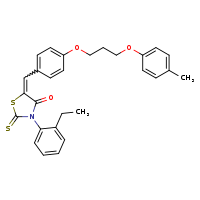 (5Z)-3-(2-ethylphenyl)-5-({4-[3-(4-methylphenoxy)propoxy]phenyl}methylidene)-2-sulfanylidene-1,3-thiazolidin-4-one