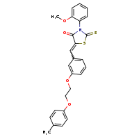 (5Z)-3-(2-methoxyphenyl)-5-({3-[2-(4-methylphenoxy)ethoxy]phenyl}methylidene)-2-sulfanylidene-1,3-thiazolidin-4-one