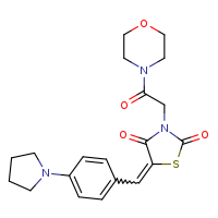 (5Z)-3-[2-(morpholin-4-yl)-2-oxoethyl]-5-{[4-(pyrrolidin-1-yl)phenyl]methylidene}-1,3-thiazolidine-2,4-dione