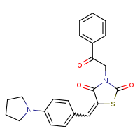 (5Z)-3-(2-oxo-2-phenylethyl)-5-{[4-(pyrrolidin-1-yl)phenyl]methylidene}-1,3-thiazolidine-2,4-dione