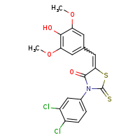(5Z)-3-(3,4-dichlorophenyl)-5-[(4-hydroxy-3,5-dimethoxyphenyl)methylidene]-2-sulfanylidene-1,3-thiazolidin-4-one
