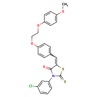 (5Z)-3-(3-chlorophenyl)-5-({4-[2-(4-methoxyphenoxy)ethoxy]phenyl}methylidene)-2-sulfanylidene-1,3-thiazolidin-4-one