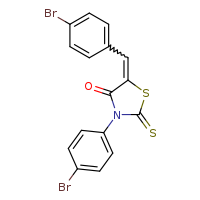 (5Z)-3-(4-bromophenyl)-5-[(4-bromophenyl)methylidene]-2-sulfanylidene-1,3-thiazolidin-4-one