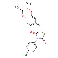 (5Z)-3-(4-chlorophenyl)-5-{[3-ethoxy-4-(prop-2-yn-1-yloxy)phenyl]methylidene}-1,3-thiazolidine-2,4-dione