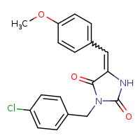(5Z)-3-[(4-chlorophenyl)methyl]-5-[(4-methoxyphenyl)methylidene]imidazolidine-2,4-dione