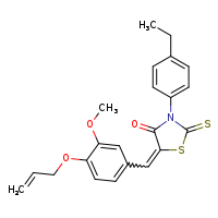 (5Z)-3-(4-ethylphenyl)-5-{[3-methoxy-4-(prop-2-en-1-yloxy)phenyl]methylidene}-2-sulfanylidene-1,3-thiazolidin-4-one