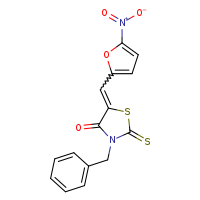 (5Z)-3-benzyl-5-[(5-nitrofuran-2-yl)methylidene]-2-sulfanylidene-1,3-thiazolidin-4-one