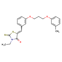 (5Z)-3-ethyl-5-({3-[3-(3-methylphenoxy)propoxy]phenyl}methylidene)-2-sulfanylidene-1,3-thiazolidin-4-one