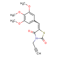 (5Z)-3-(prop-2-yn-1-yl)-5-[(3,4,5-trimethoxyphenyl)methylidene]-1,3-thiazolidine-2,4-dione