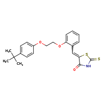 (5Z)-5-({2-[2-(4-tert-butylphenoxy)ethoxy]phenyl}methylidene)-2-sulfanylidene-1,3-thiazolidin-4-one