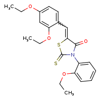 (5Z)-5-[(2,4-diethoxyphenyl)methylidene]-3-(2-ethoxyphenyl)-2-sulfanylidene-1,3-thiazolidin-4-one
