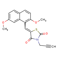 (5Z)-5-[(2,7-dimethoxynaphthalen-1-yl)methylidene]-3-(prop-2-yn-1-yl)-1,3-thiazolidine-2,4-dione