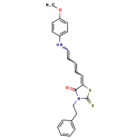(5Z)-5-[(2E,4E)-5-[(4-methoxyphenyl)amino]penta-2,4-dien-1-ylidene]-3-(2-phenylethyl)-2-sulfanylidene-1,3-thiazolidin-4-one