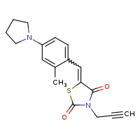 (5Z)-5-{[2-methyl-4-(pyrrolidin-1-yl)phenyl]methylidene}-3-(prop-2-yn-1-yl)-1,3-thiazolidine-2,4-dione