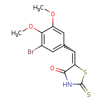 (5Z)-5-[(3-bromo-4,5-dimethoxyphenyl)methylidene]-2-sulfanylidene-1,3-thiazolidin-4-one