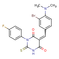 (5Z)-5-{[3-bromo-4-(dimethylamino)phenyl]methylidene}-1-(4-fluorophenyl)-2-sulfanylidene-1,3-diazinane-4,6-dione
