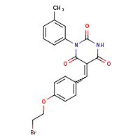 (5Z)-5-{[4-(2-bromoethoxy)phenyl]methylidene}-1-(3-methylphenyl)-1,3-diazinane-2,4,6-trione