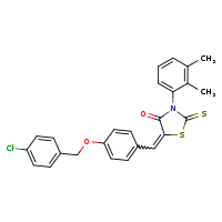 (5Z)-5-({4-[(4-chlorophenyl)methoxy]phenyl}methylidene)-3-(2,3-dimethylphenyl)-2-sulfanylidene-1,3-thiazolidin-4-one