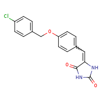 (5Z)-5-({4-[(4-chlorophenyl)methoxy]phenyl}methylidene)imidazolidine-2,4-dione