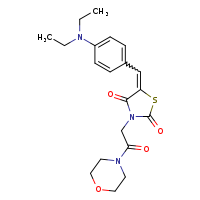(5Z)-5-{[4-(diethylamino)phenyl]methylidene}-3-[2-(morpholin-4-yl)-2-oxoethyl]-1,3-thiazolidine-2,4-dione
