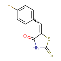 (5Z)-5-[(4-fluorophenyl)methylidene]-2-sulfanylidene-1,3-thiazolidin-4-one