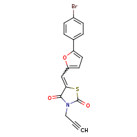 (5Z)-5-{[5-(4-bromophenyl)furan-2-yl]methylidene}-3-(prop-2-yn-1-yl)-1,3-thiazolidine-2,4-dione