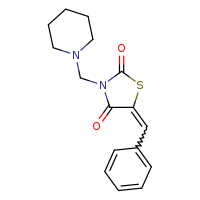 (5Z)-5-(phenylmethylidene)-3-(piperidin-1-ylmethyl)-1,3-thiazolidine-2,4-dione