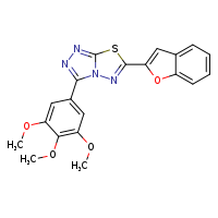 6-(1-benzofuran-2-yl)-3-(3,4,5-trimethoxyphenyl)-[1,2,4]triazolo[3,4-b][1,3,4]thiadiazole
