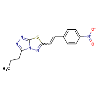 6-[(1E)-2-(4-nitrophenyl)ethenyl]-3-propyl-[1,2,4]triazolo[3,4-b][1,3,4]thiadiazole