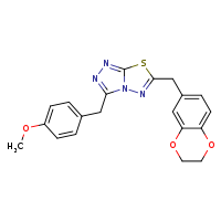 6-(2,3-dihydro-1,4-benzodioxin-6-ylmethyl)-3-[(4-methoxyphenyl)methyl]-[1,2,4]triazolo[3,4-b][1,3,4]thiadiazole