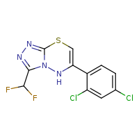6-(2,4-dichlorophenyl)-3-(difluoromethyl)-5H-[1,2,4]triazolo[3,4-b][1,3,4]thiadiazine