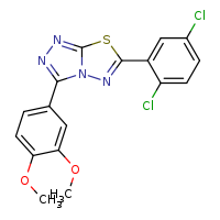 6-(2,5-dichlorophenyl)-3-(3,4-dimethoxyphenyl)-[1,2,4]triazolo[3,4-b][1,3,4]thiadiazole