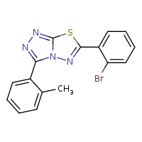6-(2-bromophenyl)-3-(2-methylphenyl)-[1,2,4]triazolo[3,4-b][1,3,4]thiadiazole