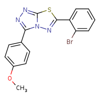 6-(2-bromophenyl)-3-(4-methoxyphenyl)-[1,2,4]triazolo[3,4-b][1,3,4]thiadiazole