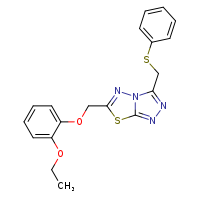 6-(2-ethoxyphenoxymethyl)-3-[(phenylsulfanyl)methyl]-[1,2,4]triazolo[3,4-b][1,3,4]thiadiazole