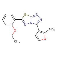 6-(2-ethoxyphenyl)-3-(2-methylfuran-3-yl)-[1,2,4]triazolo[3,4-b][1,3,4]thiadiazole