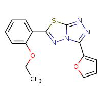 6-(2-ethoxyphenyl)-3-(furan-2-yl)-[1,2,4]triazolo[3,4-b][1,3,4]thiadiazole