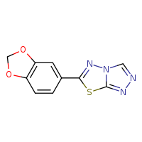 6-(2H-1,3-benzodioxol-5-yl)-[1,2,4]triazolo[3,4-b][1,3,4]thiadiazole